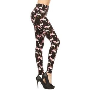 Flamingo Animal Print Ultra Soft Leggings